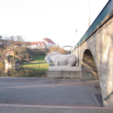 Giebichensteinbrücke Sichtachse Bergschänke